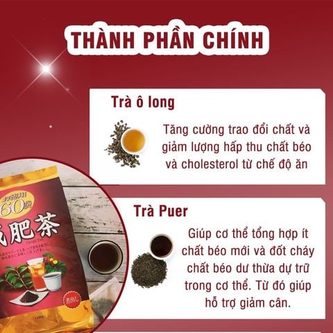 Trà Giảm Mỡ Bụng Genpi ORIHIO Nhật Bản Hỗ Trợ Giảm Béo, Mỡ Bắp Tay và Đùi, Chống Oxy Hoá (Gói 60 Túi Lọc)