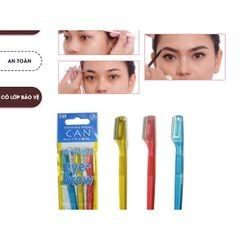 Set 3 Dao Cạo Lông Mày Cán Ngắn KAI - Nhật Bản