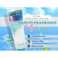 Kem Lạnh Giảm Mùi Hôi Cơ Thể Gel Khử Mùi Maputi Nhật Bản 120g