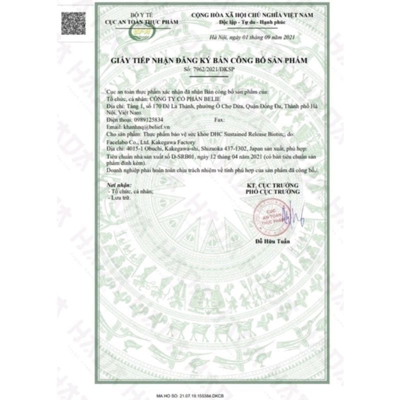 Thực Phẩm Bảo Vệ Sức Khỏe DHC Zinc Bổ Sung Kẽm