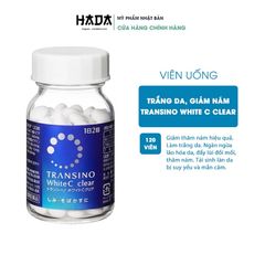 Viên Uống Mờ Nám, Sáng Da Transino White C Clear 120 viên
