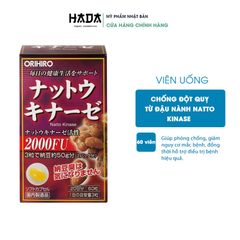 Viên Uống Hỗ Trợ Chống Tai Biến Orihiro Nattokinase 2000FU 60 Viên