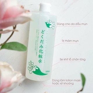 Nước Hoa Hồng Chiết Xuất Diếp Cá Dokudami 500ml Nhật Bản