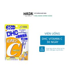 [Vitamin C] Viên Uống DHC tăng đề kháng, chống lão hoá và sáng mịn da, 30 ngày - 60 Viên