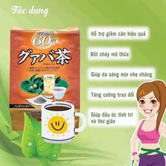 Trà Ổi Hỗ Trợ Giảm Cân Orihiro Nhật Bản (Gói 60 túi)