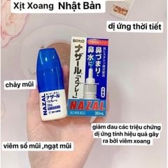 Xịt Ngạt Mũi, Sổ Mũi, Xoang Nazal Nhật Bản 30 ml
