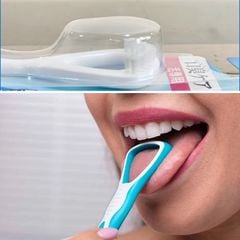 [Bàn chải Vệ Sinh Lưỡi] DENTFINE Nhật Bản Làm Sạch Các Mảng Bám Cho Hơi Thở Thơm Mát