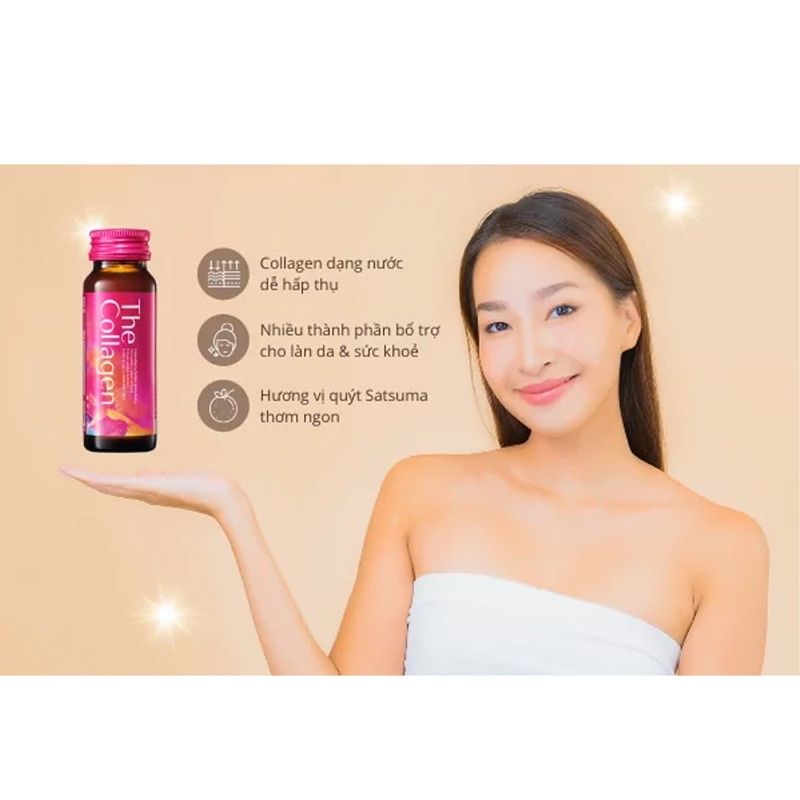 Nước Uống Đẹp Da THE COLLAGEN SHISEIDO (Hộp 10 chai x 50 ml)