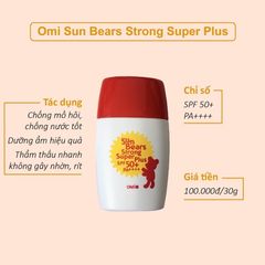 Kem Chống Nắng Omi Sun Bears 30ml
