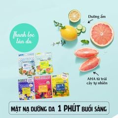 Mặt Nạ Dưỡng Ẩm Chuyên Sâu Saborino Hương Trái Cây Nhật Bản (Gói 5 Miếng)