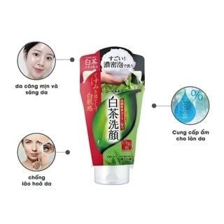 Sữa Rửa Mặt Trà Xanh Rohto Shirochasou Nhật Bản 120Gr