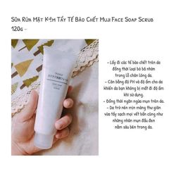 Sữa Rửa Mặt Tẩy tế Bào Chết Muji Face Soap Scurb Nhật Bản Lấy Tế Bào Chết, Cân Bằng Độ PH, Ngừa Mụn & Làm Mịn Da 120g