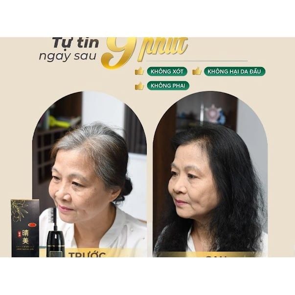 Lược Nhuộm Phủ Bạc Thảo Dược Komi Argan 350ml Nhật Bản
