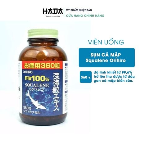 An Khớp Sụn Vi Cá Mập Orihiro Squalene 360 Viên Uống