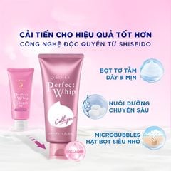 Sữa Rữa Mặt SENKA PERPECT WHIP Ngừa Mụn, Trắng Da, Chống Lão Hoá, Se Khít Lỗ Chân Lông 120Gr