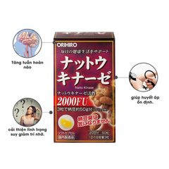 Viên Uống Hỗ Trợ Chống Tai Biến Orihiro Nattokinase 2000FU 60 Viên