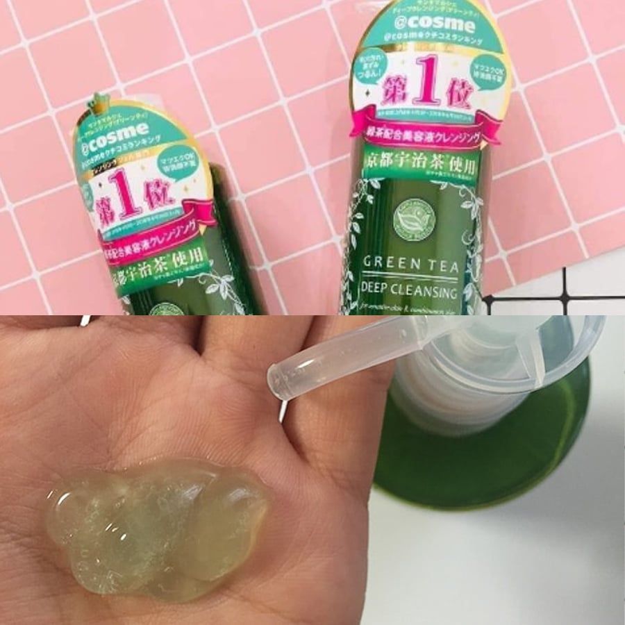 Gel Tẩy Trang Santa Marche Green Tea Deep Cleansing Nhật Bản Lấy Đi Mọi Bụi Bẩn, Dầu Thừa Trên Da 400ML