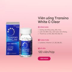 Viên Uống Mờ Nám, Sáng Da Transino White C Clear 120 viên