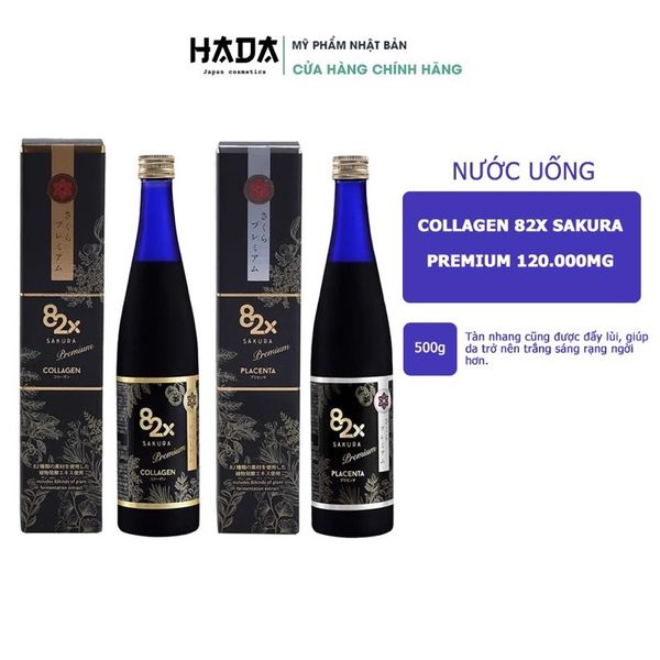 Nước Uống Collagen, Placenta 82X Nhật Bản Giúp Đẹp Da, Làm Trắng Da, Ngừa Sạm, Nám, Tàn Nhang 500 Ml