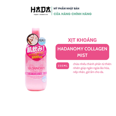 Xịt khoáng Hadanomy Collagen Mist 250ml