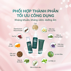 Combo chăm sóc toàn diện cho da mụn Cica Method (Kem dưỡng, tinh chất và xịt phun sương)