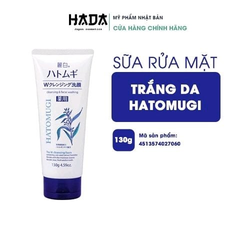 Sữa Rửa Mặt Trắng Da Hatomugi Hạt Ý Dĩ Nhật Bản 130gr / 170gr