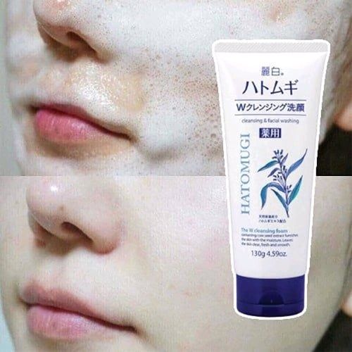 Sữa Rửa Mặt Trắng Da Hatomugi Hạt Ý Dĩ Nhật Bản 130gr / 170gr