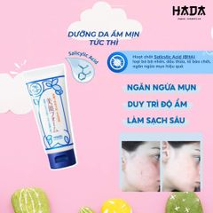 Sữa Rửa Mặt Tạo Bọt Meishoku Hyalcollabo Emollient Face Wash Cho Mọi Loại Da 100g