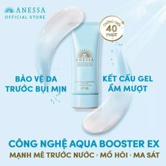 Gel chống nắng dịu nhẹ cho da nhạy cảm và trẻ em Anessa Moisture UV Sunscreen Mild Gel 90gr