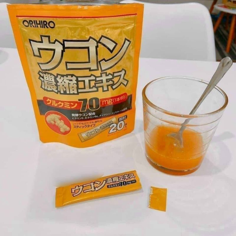 Tinh bột nghệ giải rượu Orihiro 20 gói