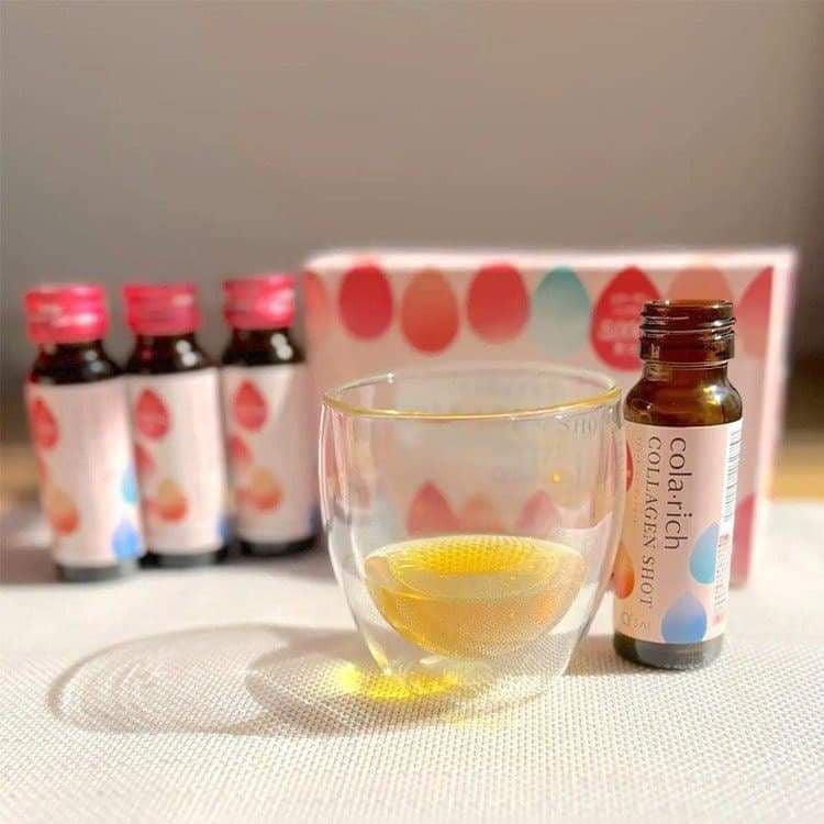Collagen dạng nước Cola-rich Collagen Shot Q'sai Nhật Bản Hộp 10 lọ 50ML