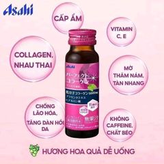 Nước Uống Collagen Asta Perfect Asahi - Màu Hồng Nhật Bản 50ml x 10 Chai