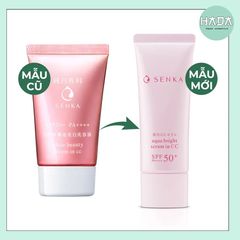 Serum Chống Nắng, Nâng Tông, Dưỡng Trắng Da Senka Aqua Bright Serum In CC SPF50+/PA++++ 40g