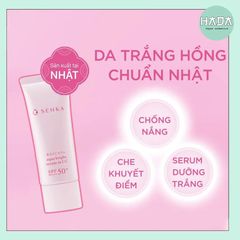 Serum Chống Nắng, Nâng Tông, Dưỡng Trắng Da Senka Aqua Bright Serum In CC SPF50+/PA++++ 40g
