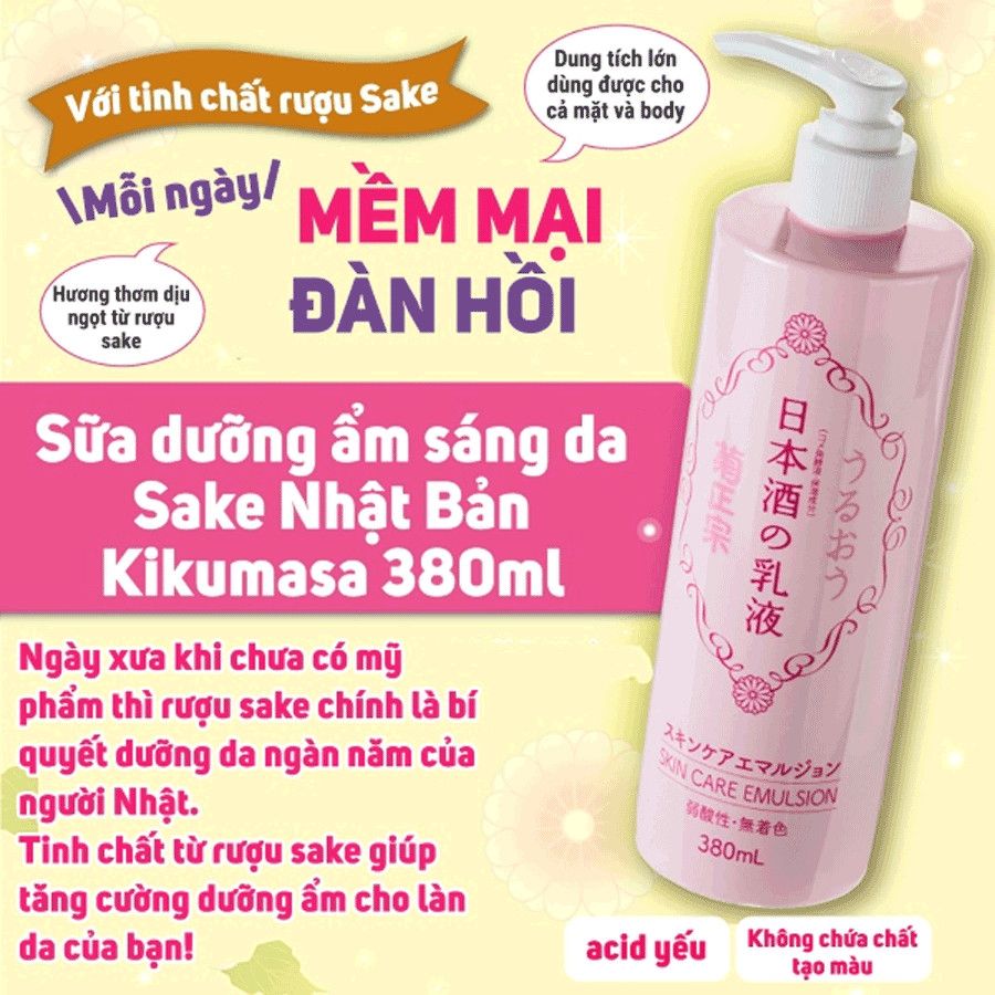 Sữa dưỡng Kikumasamune Emulsion 380ml