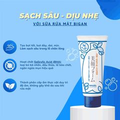 Sữa Rửa Mặt hỗ trợ giảm Mụn Bigan Meishoku Nhật Bản 80g