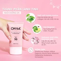 Kem chống nắng Okame Brightening UV Shield Sunscreen SPF 50/PA++++ 50ml