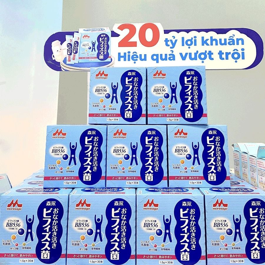 THỰC PHẨM BẢO VỆ SỨC KHỎE BỘT MEN VI SINH BB536 MORINAGA NHẬT BẢN