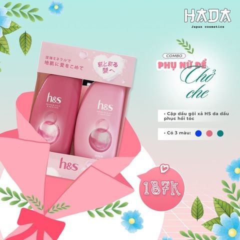 Combo Dầu gội xả HS