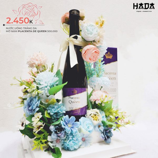 Nước uống trắng sáng da Placenta de Queen