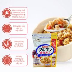 Ngũ cốc trái cây Calbee ít đường 600gr