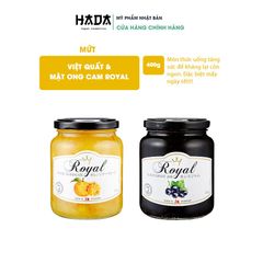 Mứt việt quất và mật ong cam Royal Nhật Bản 400gr