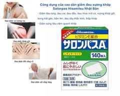 Cao dán giảm đau Salonpas Hisamitsu 140 miếng