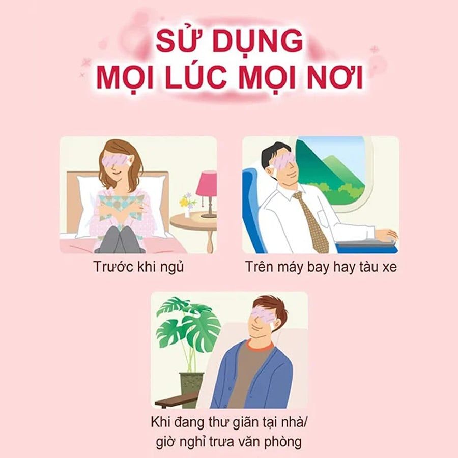 Mặt Nạ Xông Hơi Mắt MegRhythm Không Hương 5 Miếng