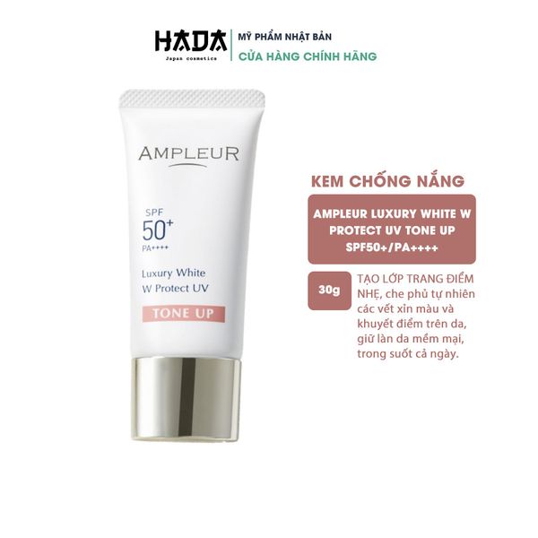 Kem chống nắng Ampleur Luxury White W Protect UV Tone Up