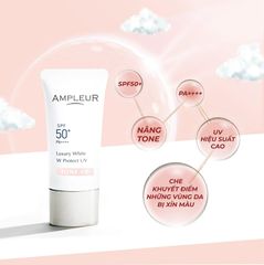 Kem chống nắng Ampleur Luxury White W Protect UV Tone Up