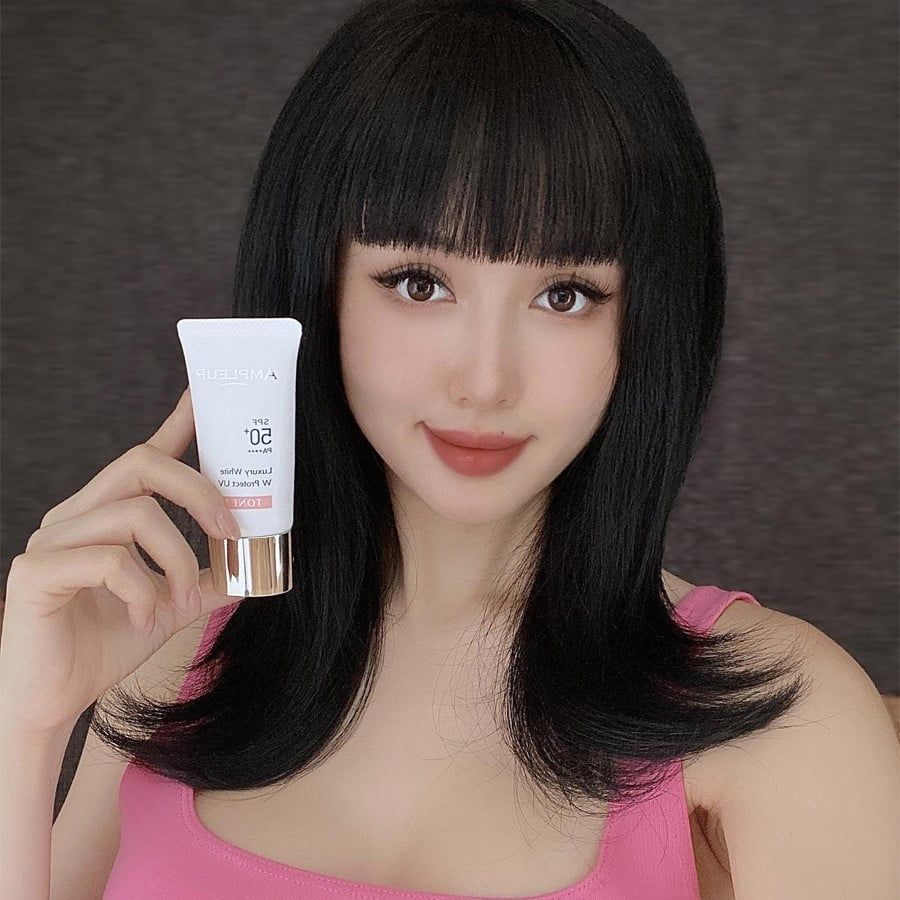 Kem chống nắng Ampleur Luxury White W Protect UV Tone Up