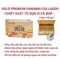 Collagen Sụn Vi Cá Mập Hanamai Collagen Gold Premium Hộp 60 gói