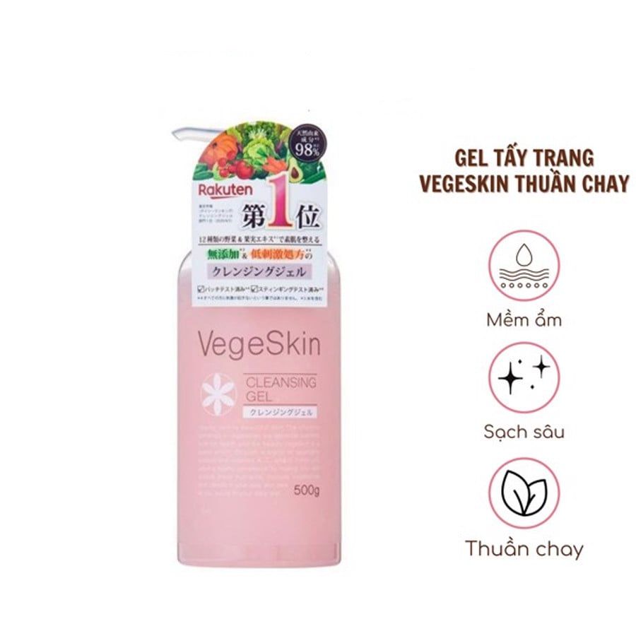 GEL TẨY TRANG RAU CỦ VEGESKIN (500G)