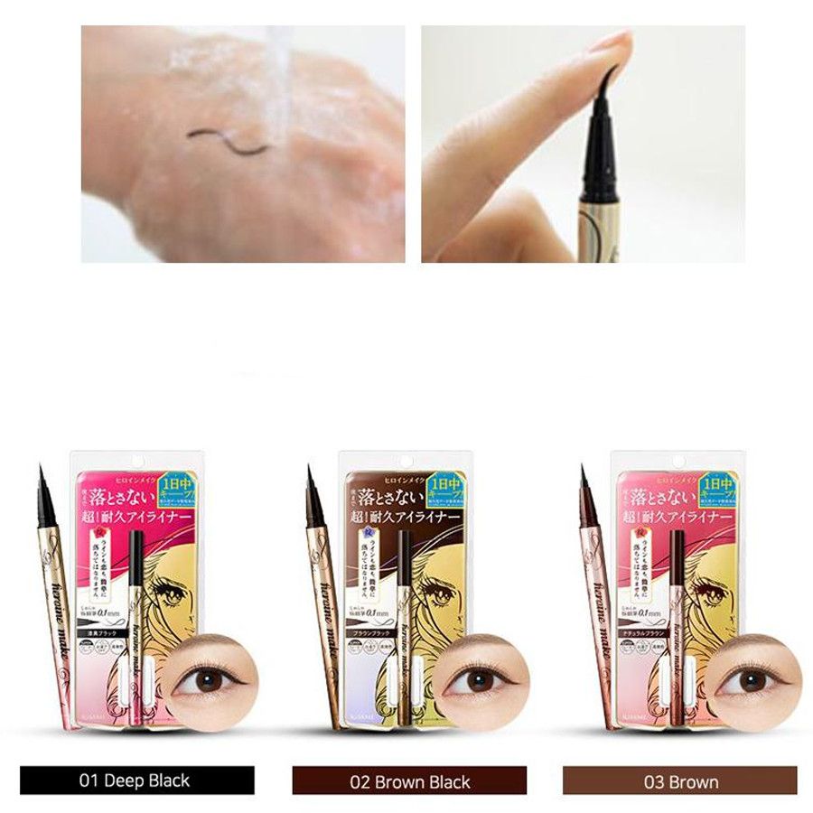 [NEW] Bút kẻ mắt nước Kissme bản cải tiến siêu bền Heroine Make Prime Liquid Eyeliner nét siêu mảnh 0.1mm